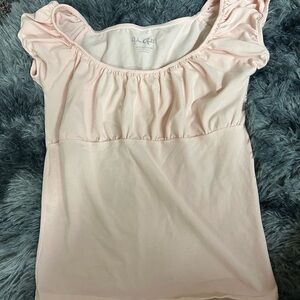 Light pink brandy melville off the shoulder John galt top
